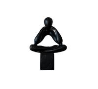 CHURICH-E Ornamenten, Ornements de Portrait minimalement créatifs, Sculptures d'art Abstrait, œuvres for Armoire à vin Maison, Woondecoratie(Black)