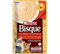 Churu Bisque Nourriture humide pour chat 12 x 40 g (poulet avec boeuf)