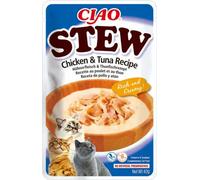 Churu Cat Pouch Présentoir De Ragoût De Poulet Et De Thon 12X40Gr