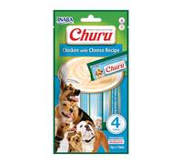 Churu Sticks by INABA Dog Treat - Chicken & Cheese Flavour (4 x 14g) / Soft & Creamy Dog, Delicious & Healthy Snack, Food Topper, Pill Assist, Natural, Grain Free