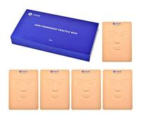 CHUSE Microblading Practice Skin 3D Face Cosmetic Permanent Makeup Tattoo Training Sheet 15.2×21×0.2cm（5 pieces of pack）