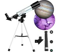 ChuShengQ Télescope astronomique de voyage 90X pour observer la lune et le paysage - Télescope réfracteur d'astronomie portable pour enfants débutants - Cadeau d'anniversaire