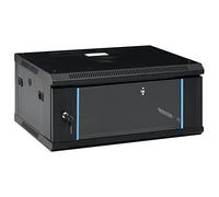 Chusui 4U Armoire réseau murale 19" IP20, armoire de serveur, panneau de brassage, routeur, armoire réseau, armoire de données, armoire électrique, 600 x 450 x 285 mm