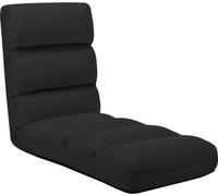Chusui chaise de sol, pliable, chaise de sol, chaise de méditation, chaise de sol, chaise longue, canapé paresseux, chaise de méditation, similicuir noir