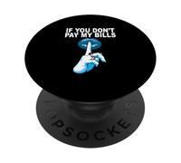 Chut bleu... Graphisme bleu PopSockets PopGrip Adhésif