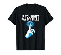 Chut bleu... Graphisme bleu T-Shirt