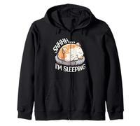 Chut... Je Dors, fatigué, Je Fais la Sieste, Paresseux, drôle, Chat endormi Sweat à Capuche