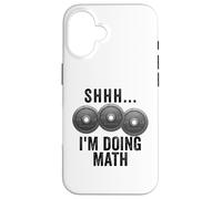 Chut... Je Fais Un entraînement Amusant en mathématiques et en Musculation Coque pour iPhone 16