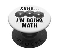Chut... Je Fais Un entraînement Amusant en mathématiques et en Musculation PopSockets PopGrip Adhésif