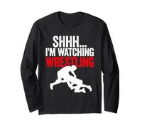 Chut, Je Regarde Wrestling Funny Wrestler Combat Sports Manche Longue
