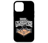 Chut, Je Regarde Wrestling Funny Wrestler Fan Men Boys Kids. Coque pour iPhone 12 Mini