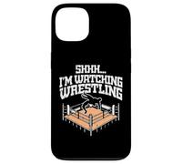Chut, Je Regarde Wrestling Funny Wrestler Fan Men Boys Kids. Coque pour iPhone 13