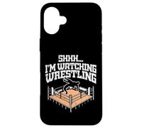 Chut, Je Regarde Wrestling Funny Wrestler Fan Men Boys Kids. Coque pour iPhone 16 Plus