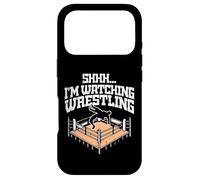 Chut, Je Regarde Wrestling Funny Wrestler Fan Men Boys Kids. Coque pour iPhone 17 Pro