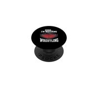 Chut, Je Regarde Wrestling - Wrestling Wrestler Wrestle PopSockets PopGrip Adhésif