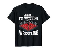 Chut, Je Regarde Wrestling - Wrestling Wrestler Wrestle T-Shirt Graphique avec Valeur