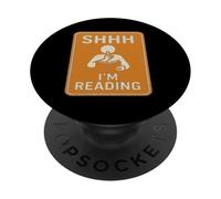Chut, Je suis en Train de Lire PopSockets PopGrip Adhésif