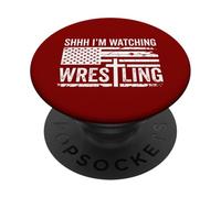 Chut, Je suis en Train de Regarder Wrestling PopSockets PopGrip Adhésif
