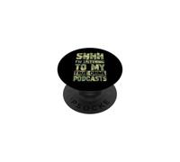 Chut, j'écoute Mes podcasts True Crime PopSockets PopGrip Adhésif