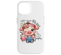 Chut, ne Parle Pas Avant Que ma Tasse ne Soit Vide. Café Amusant Coque pour iPhone 14