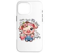 Chut, ne Parle Pas Avant Que ma Tasse ne Soit Vide. Café Amusant Coque pour iPhone 16 Pro Max