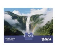 Chute d'Angèle en Venezuela Puzzle Adulte site pittoresque 1000 Pcs Carton Épais pour La Famille Couleurs Vives Activité Parent-Enfant Jeu De Réunion Challenge Difficile 70x50cm/1000pcs