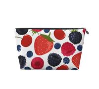 Chute de Baies mûres framboises, Trousse de Toilette Trousse de Maquillage Sac à cosmétiques Trousse de Toilette de Voyage Portable