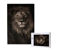 Chute du Lion en 3D,Puzzle Familial en Bois de 1 000 pièces pour Adultes et Adolescents