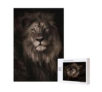 Chute du Lion en 3D,Puzzle Familial en Bois de 300 pièces pour Adultes et Adolescents