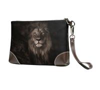 Chute du Lion en 3D,Sacs à Main en Cuir PU pour Femmes, Pochette à Fermeture éclair, Portefeuille, Sac à Main avec dragonne