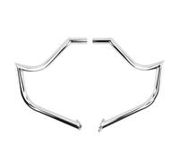 Chute Protecteur réservoir pour Touring Road King pour Street Glide 1997-2008 Protection Moteur Pare-Chocs pour Autoroute Barre Protection Avant Chromée(Chrome)