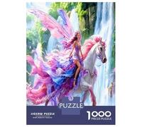 Chutes féériques 1000 Pièces Coffret Puzzle Conte de fées enchanté Puzzle Classique Carton Recyclé - Défi Éducatif, Jeu À La Maison, Super Idée Cadeau pour Les Fans 38x26cm/1000pcs
