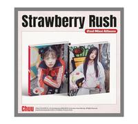 CHUU 츄 Strawberry Rush 2nd Mini Album Standard Random Version 1p Folded Poster on Pack+160p PhotoBook+1p PhotoCard+1ea Certificate of Merit+1ea Coaster+Tracking Sealed