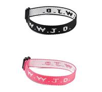 CHUU YUNG WWJD Bracelets « What would Jesus Do » - Bracelet d'amitié tressé assorti - Bracelet de protection religieux chrétien - Bijoux de protection pour femmes, hommes, couples, M, Résine, Pas de