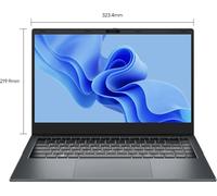 CHUWI GemiBook XPro Ordinateur Portable - Processeur Intel N150 Écran 14.1" 16+512Go Windows 11 Home - Gris