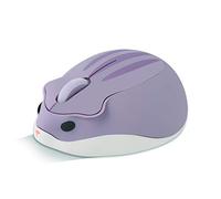 CHUYI Souris silencieuse sans fil en forme de hamster - 1 200 DPI - Souris optique silencieuse - Pour ordinateur portable et PC - Violet