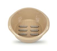 ChuYiElegance Bassin de Massage des Pieds Bain de Pieds Cuve de Trempage Pédiluve Récipient à Rouleaux PP Épais avec Réflexologie Douce Adapté au Soin à Domicile, Yellow