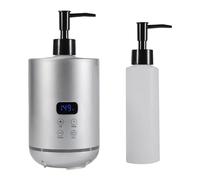 ChuYiElegance Chauffe-huile de Massage 3 Pièces, Flacon Chauffe-lotion, Chauffe-huile, Chauffe-crème, Contrôle Numérique de La Température, Matériau PP, Chauffage R, Argent