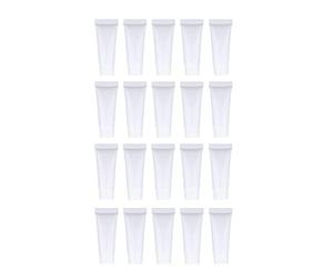 ChuYiElegance Ensemble de Tubes Cosmétiques, Contenants Rechargeables, Disponible En 5 Couleurs, blanc