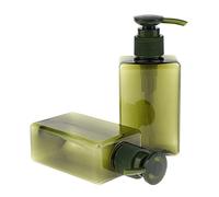 ChuYiElegance Lot de 2 Flacons En Plastique Vides de 150 Ml avec Pompe, Contenants Rechargeables pour Shampoing, Lotions, Savon Liquide pour Les Mains, Crèmes pour, Vert