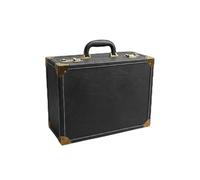 ChuYiElegance Mallette Coiffeur Valise Outils Boîte Rangement Coffret Salon avec Rangement Ordonné et Deux Compartiments Serrure Intégrée Matériaux Durables Poignée, Array, Noir, Grand