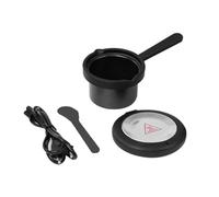 ChuYiElegance Melter Compact Électrique avec Récipient Fusion Cire Non Collant Chauffe-cire Rapide avec Poignée Solide Fonction Épilation Corps Visage Sourcils, Noir