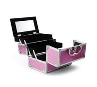 ChuYiElegance Professional Makeup Case Mallette Maquillage Boîte Cosmétiques Coffret Pinceaux avec Miroir Intégré Structure Rigide Antichoc Protégés Rails de, Style Coréen, Array, color to 3