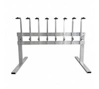 ChuYiElegance Rack à Bteilles en Alliage D'aluminium Rack Distribution sur Pied Multifonctionnel Rangement pr Barmen, Argent
