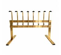 ChuYiElegance Rack à Bteilles en Alliage D'aluminium Rack Distribution sur Pied Multifonctionnel Rangement pr Barmen, Or