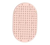 ChuYiElegance Tapis D'acupression pour Les Pieds, Coussin de Massage Des Pieds, Facile à Nettoyer, Portable, Massage de Réflexologie, Plaque pour Les Orteils Po, Patte rose en forme de patte