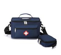 ChuYiElegance Trousse Médicale Rigide Sac de Secours Organisateur Pochette d'Urgence Boîte à Pharmacie Oxford avec Organisation Interne et Poche Avant Zippée Adaptée aux Déplacements Travail Domicile