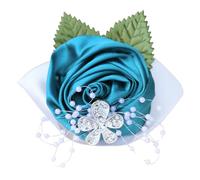 CHUYIX 1 bracelet à fleurs pour demoiselle d'honneur, mariage, invités, fleurs, bal de fin d'année, poignet élastique, corset pour bal, fête, costume de mariage