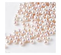 CHUYIX Lot de 17 500 perles artificielles blanches en plastique avec trou - Pour travaux manuels, bracelets, chaînes de hall, fabrication de bijoux, décoration de mariage