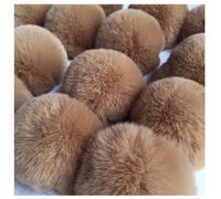 CHUYIX Lot de 20 boules en peluche - Boule en fourrure synthétique - Pompon en fourrure synthétique - Pour chapeaux, sacs, écharpes, porte-clés, 6 cm - Chameau